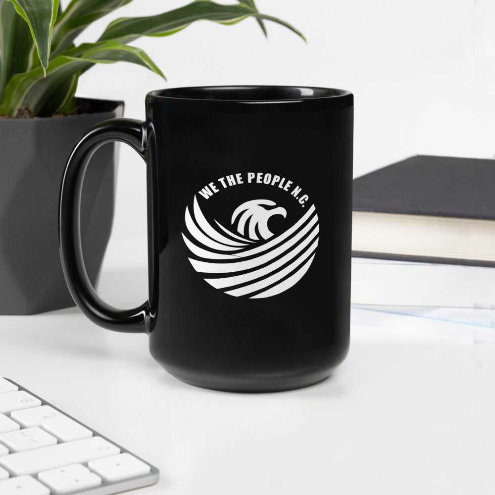 Glossy Black Mug - We The People NC