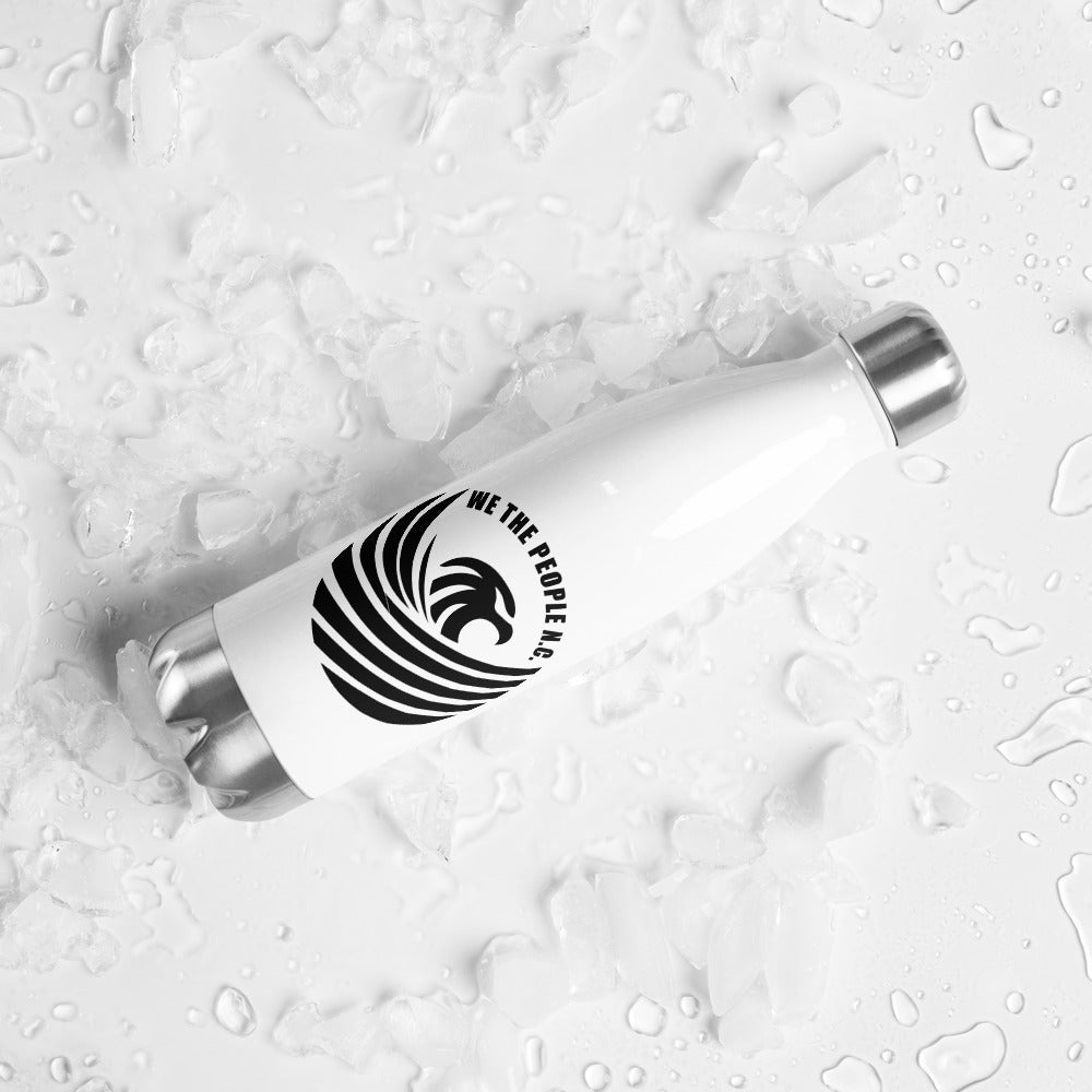 Stainless Steel White Water Bottle - We The People NC