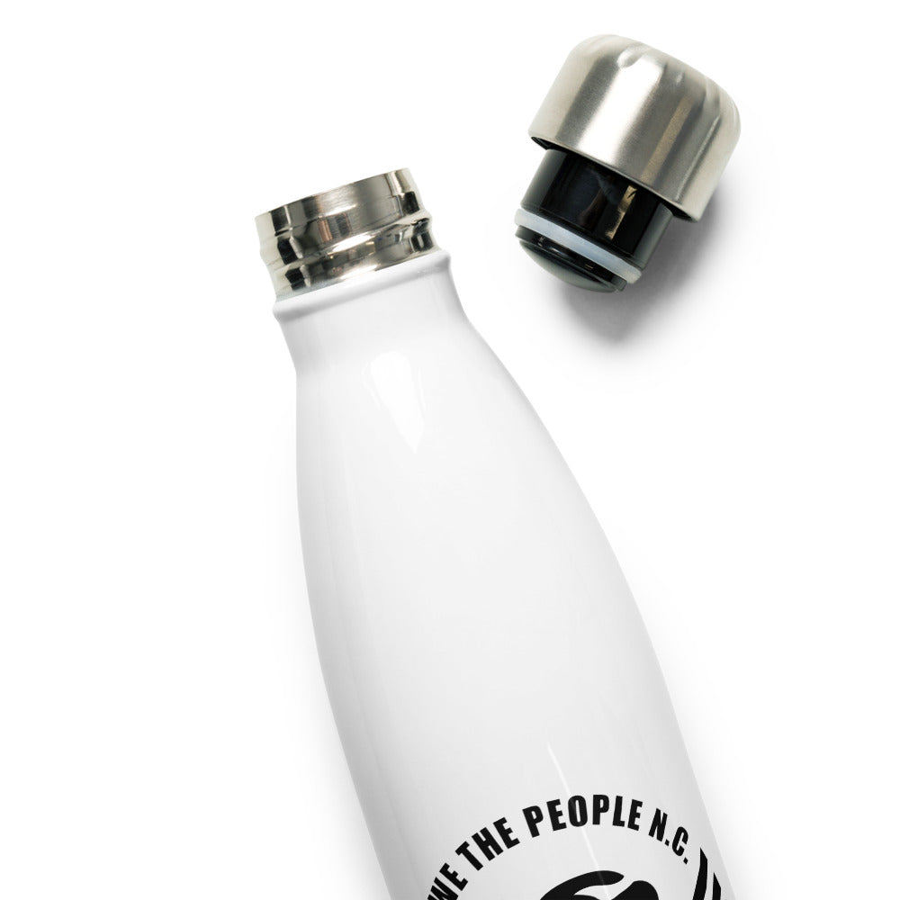 Stainless Steel White Water Bottle - We The People NC