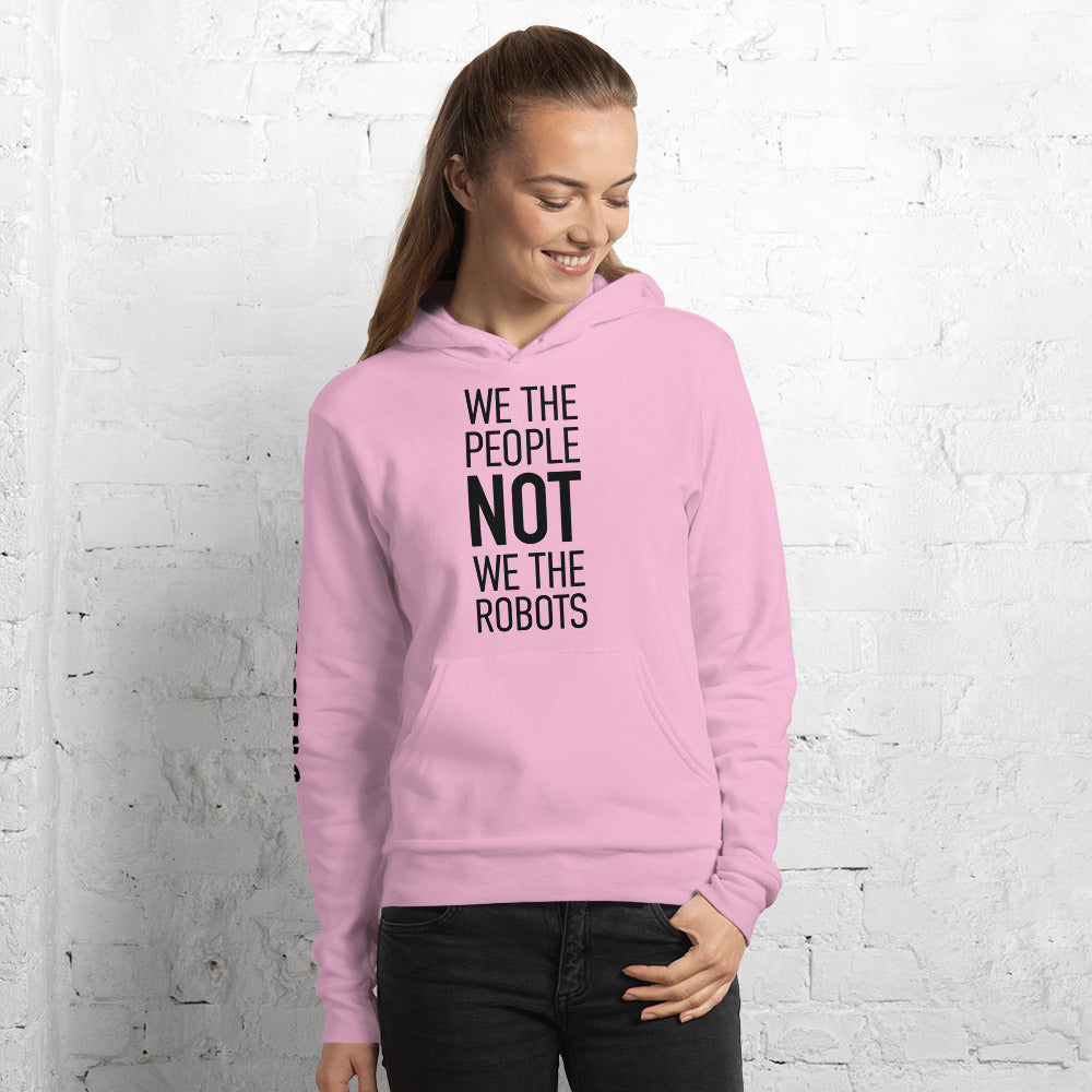 Unisex Hoodie - We The People NOT We The Sheeple - White Imprint