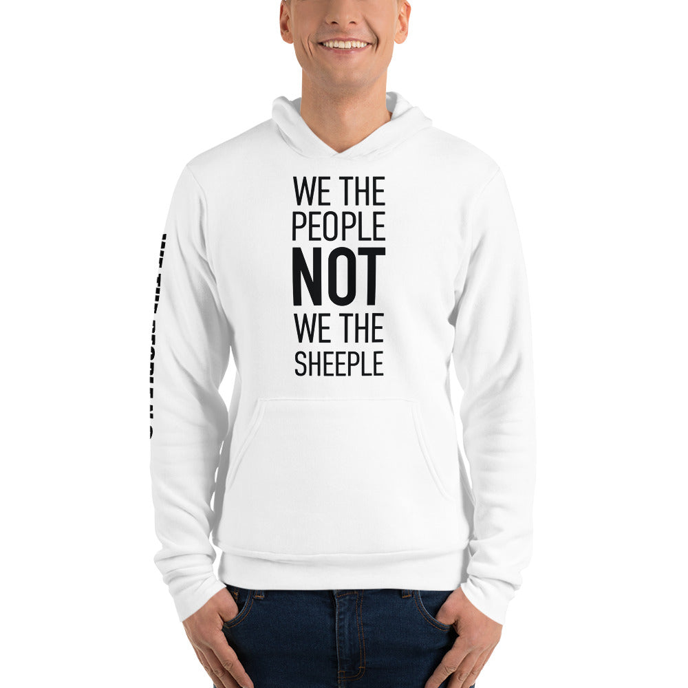 Unisex Hoodie - We The People NOT We The Sheeple - Black Imprint