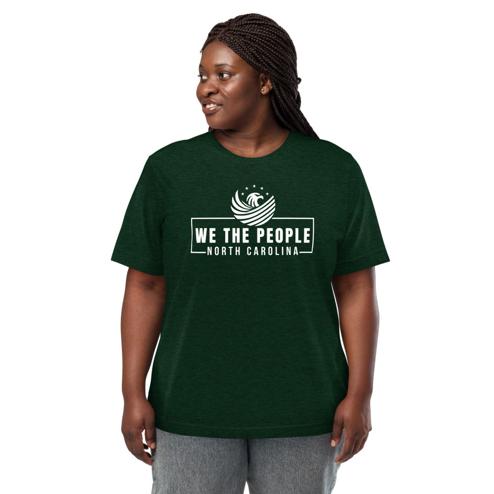 Unisex Short Sleeve T-Shirt - We The People NC - White Imprint