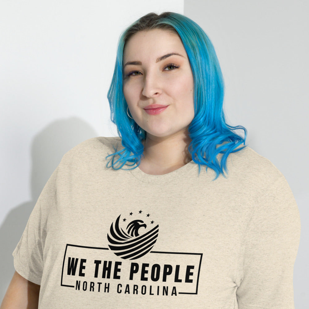 Unisex Short Sleeve T-Shirt - We The People NC - Black Imprint