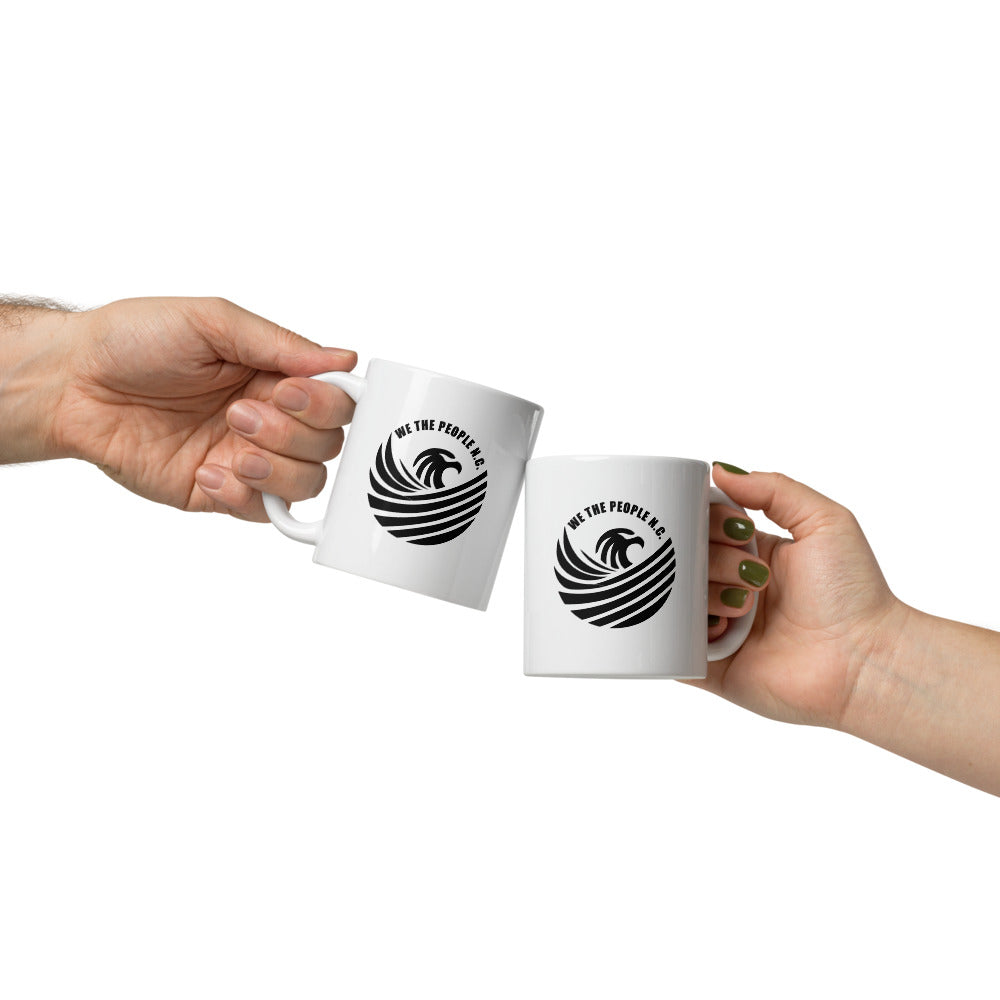 Glossy White Mug - We The People NC